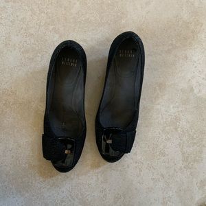 Stuart Weitzman black wedge shoes.